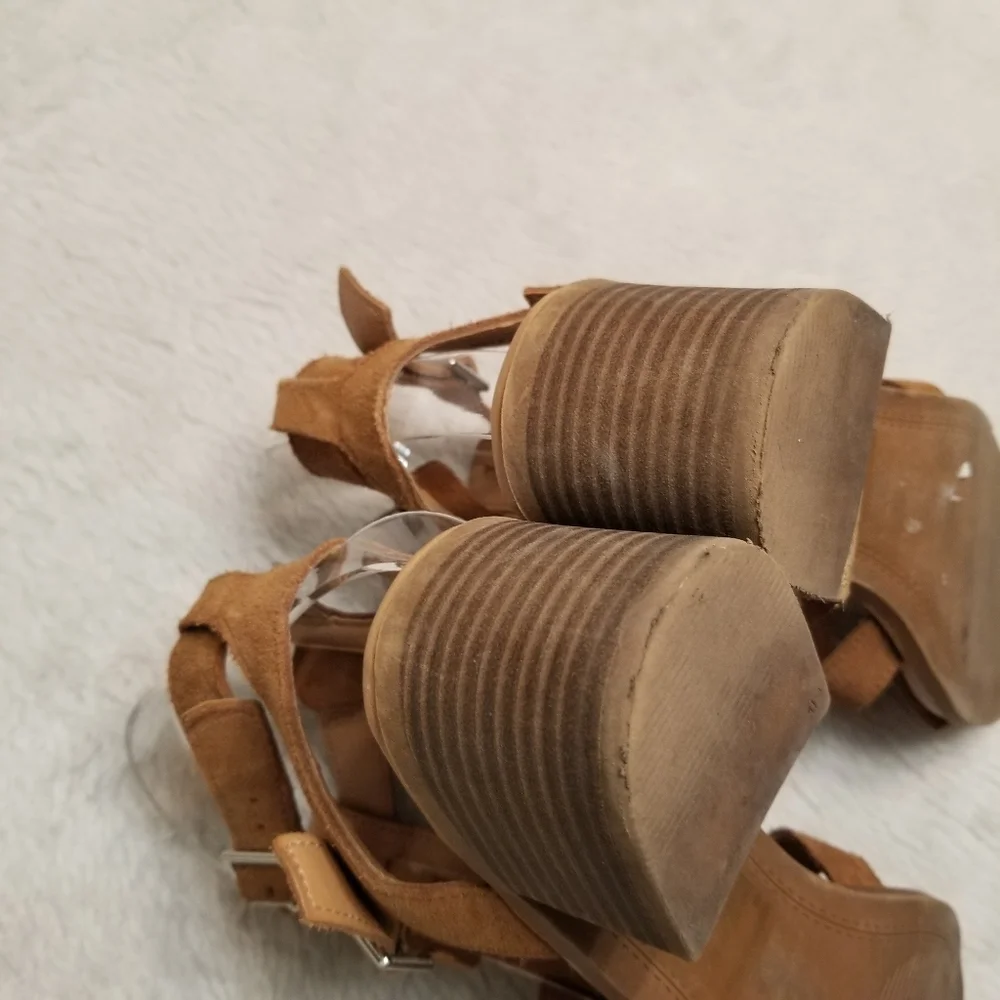 - Steve Madden women's suede Leather sandals size 7M Agatha - Picture 6 of 6